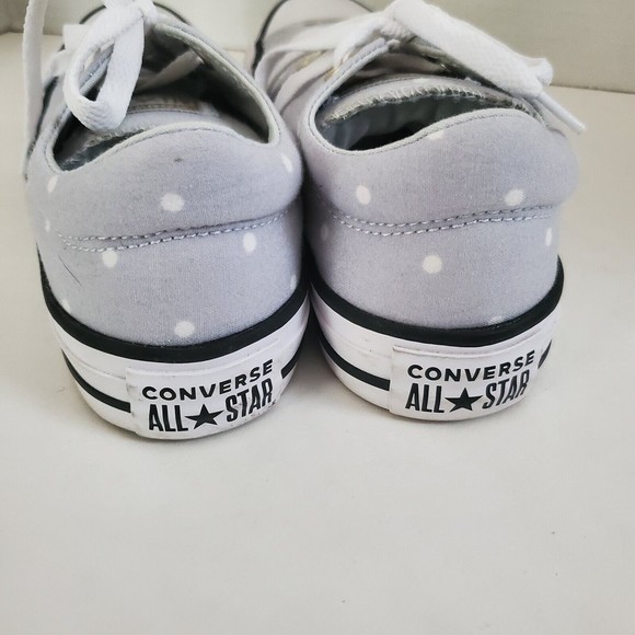 Converse Gray Polka Dot Sneakers - Picture 4 of 12